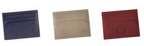 Tarjetero en piel natural Saffiano Mercedes-Benz