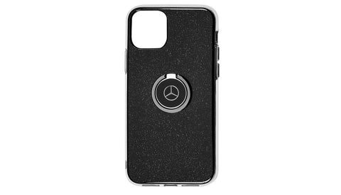 Carcasa de Iphone oficial Mercedes-Benz con una práctica anilla para agarrar el móvil.
